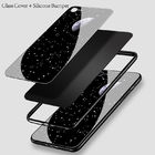 Luminous tempered glass cell phone case cover for iphone case for iphone 8 for iphone x/xr
