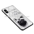 Popular design clear anti-scratch glass free sample phone case with customized pictures