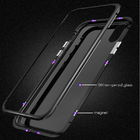 Magnetic Adsorption Phone Case For iPhone X Metal Magnet Tempered Glass Cases For iPhone Cover case