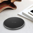 High quality aluminum alloy shell qi wireless charging pad 9V 5V wireless fast charger
