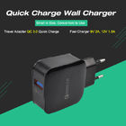 Factory Wholesale Mobile Accessories Phone Home QC3.0 quick charge Micro Mini Dual Usb Wall Charger