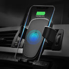 High Quality QI Compatible ABS Wireless Car Charger Blue Light Wireless Phone Car Charger