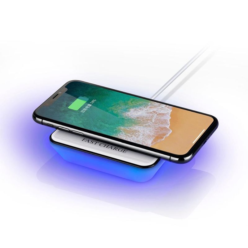 New Patent Wireless Charger Vibrates to Trigger Light Qi Wireless Fast Charger for Wireless Charger Power Bank