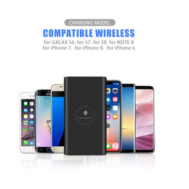 Qi wireless charger power bank 8000mah Wireless Power Bank 6000-10000mAh 2.1A Powerbank Quick Charger for smart Phone