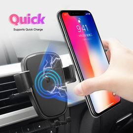 Support de remplissage sans fil de voiture de nouvelle technologie de chargeur de support de voiture sans fil légère bleue d'évent
